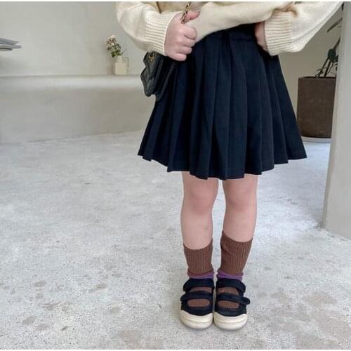 2021 new style girls draped skirt autumn cotton fashion girls skirts 1-7 years WS27