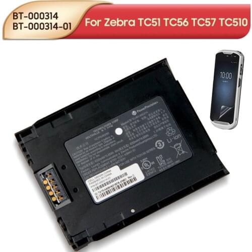 Original Replacement Battery BT-000314 BT-000314-01 For Zebra TC51 TC56 TC57 TC510 Symbol Scanner Battery 4300mAh