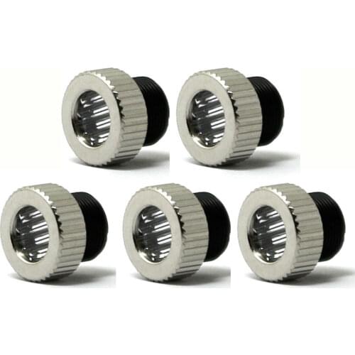 5pcs Plastics Line Laser Lense for 200nm-1100nm Diode Lasers Line Beam 30°/45°/60°/90°/120° w Caps M9*0.5