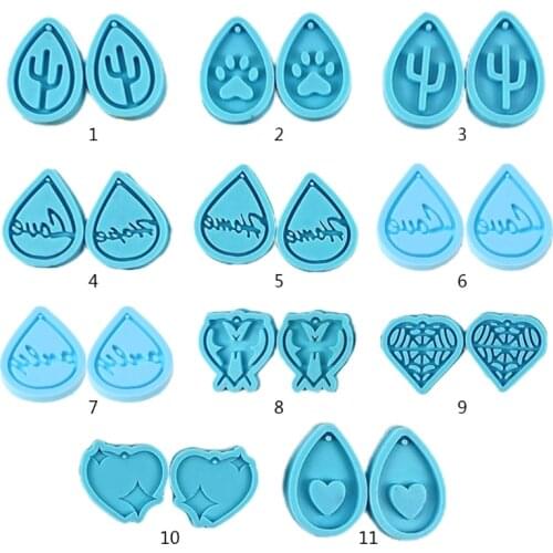 Handmade Earrings Pendant Casting Silicone Mould DIY Crafts Jewelry Making Tool Epoxy Resin Mold Drop Shipping