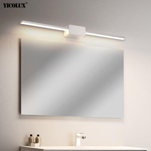 7w Morden Acrylic Mirror Light LED Bathroom Wall Lamp Black White Color Indoor Lighting
