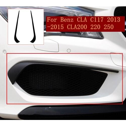 Car Front Bumper Splitter Spoiler Trim for Mercedes W117 GLA C117 2013 2014 2015 CLA200 220 250 AMG