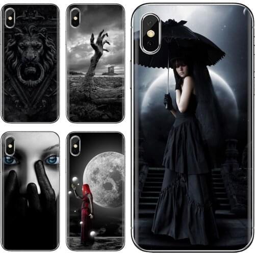 Dark-gothic-C-wallpaper For Huawei Mate 20 30 40 7 8 9 10 Lite Pro P Smart 2018 2019 Plus G7 G8 Silicone Skin Case