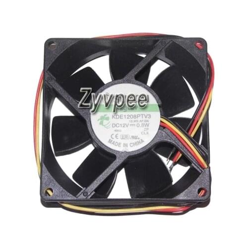 SUNON 8025 KDE1208PTV3 13.MS.AF.GN 12V 0.8W 3Wire 8CM Cooling Fan