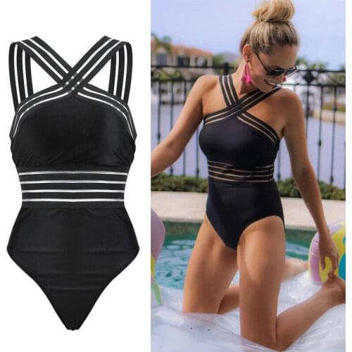Sexy Swimwear Fashion Womens One Piece Swimsuit Monokini Swimwear Bathing Suit Costume Push Up High-waisted Bikini Beach