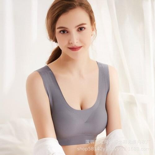 Women Fitness Sports Bra Workout Tank Top Sexy Sports Bra Solid Back Sport Tank Vest Running Workout Without Chest Pad 2020