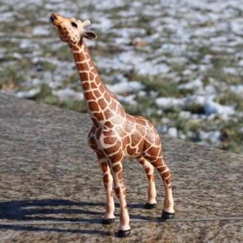 Giraffe Model Toy Wild Animals Toys Zoo Modeling Plastic Solid PVC Giraffes Lifelike Simulation Science Education