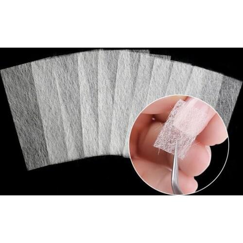 10/20pcs Silk Fiberglass For Nail Extension Form Non-Woven Silks UV Gel Building Fiber French Acrylic DIY Manicure Accessories