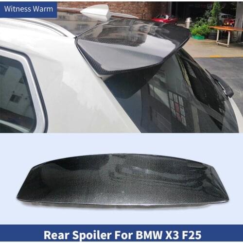 For F25 X3 Carbon Fiber Auto Rear Wings Lip Spoiler Roof wings for BMW X3 F25 car body kit 2011-2018