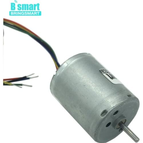 Bringsmart Micro Brushless Motor R2430 DC Rated 12 Volt Mini High Speed Electric Machine 6000rpm Without Carbon Brush