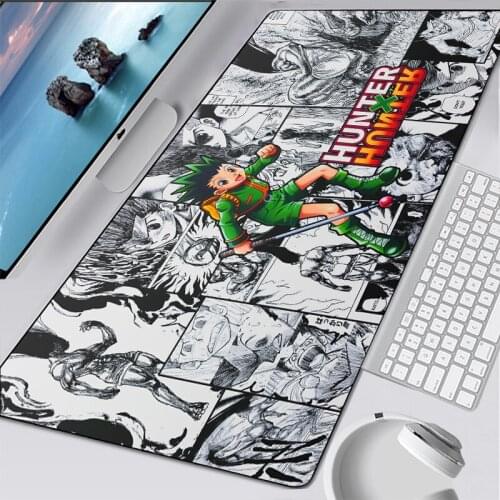 Anime Hunter X Hunter Mouse Pad Large Computer Mat Carpet Gaming Mousepad Popular mouse pad Keyboard Games Pc Game Desk mat gift