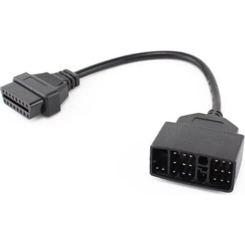 OBD OBD2 Diagnostic Connector 22 Pin to 16 Pin Female OBDII Cable Adapter Car Transfer Cord