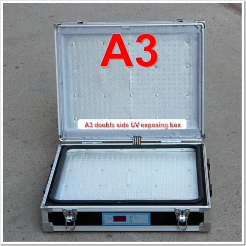 Double Side UV Exposure Box Machine A3 Size for Plate Making LED Bulbs New Model