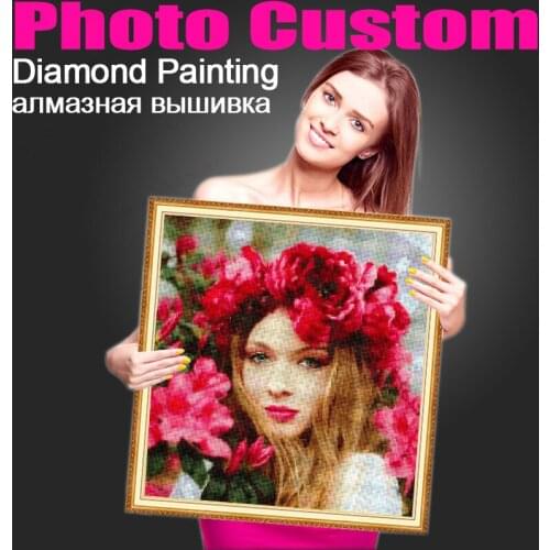 Photo Custom Diamond Painting Full Square/round Diamond Embroidery Rhinestone Diamond Mosaic Picture