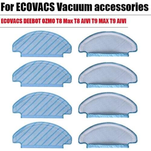 HEPA filter for ECOVACS DEEBOT OZMO T9/T8/Max/AIVI Accessories cleaning cloth Dust bag mop rag Replacement vacuum cleaner parts