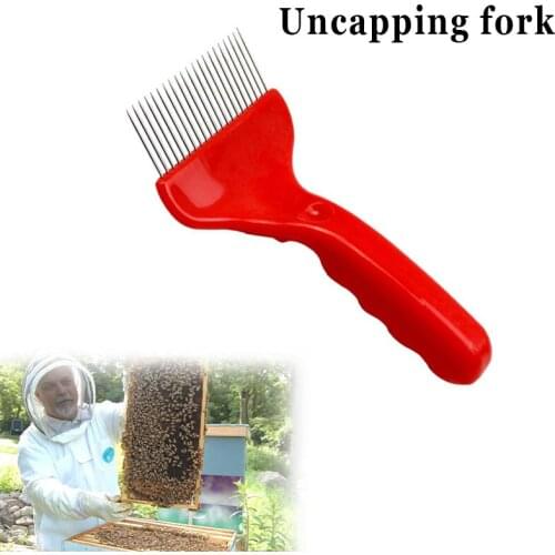 Beekeeping Tools 21 Pin Straight Needles Uncapping Forks Stainless Steel Honey Sparse Rake Shovel Comb Bees Tool