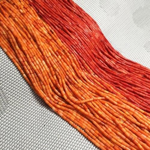 Artificial coral beads Cylindrical Punch loose beads isolation bead Accessories for DIY Elegant Necklace Bracelet Jewelry Making