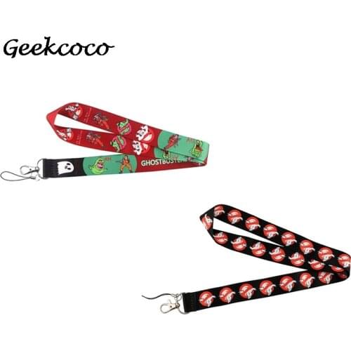 J2402 Cartoon Ghost Lanyard Keychain Lanyards for keys Badge ID Mobile Phone Rope Neck Straps Accessory Gifts