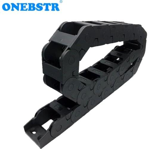 JFLO 1 Meter 25x38mm Wire Carrier Cable Drag Chain Connection Interior Opening Protection Towline Joints Tanks Free Shipping
