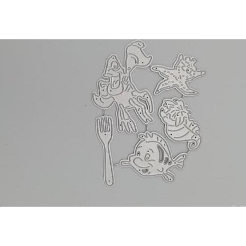 Shrimp starfish spoon etc Metal Steel Cutting Dies Stencil for Scrapbooking Card Making New Embossing Die Cut Template