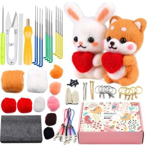 MIUSIE DIYTOOL Sets Of Wool For Felting