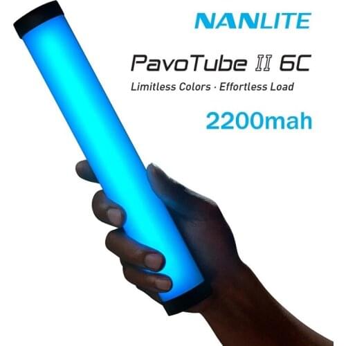 Nanguang Nanlite PavoTube II 6C Photography Lighting Stick Tube Portable Handheld LED RGB Fill Light Photos Video soft light
