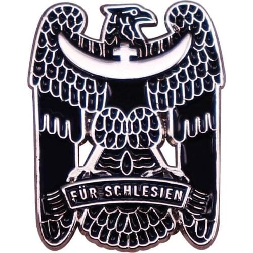 Germany Prussia Fur Schlesien Eagle Military Badge World War 2 Enamel Pins Brooch Jewelry