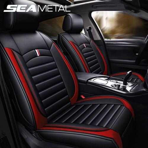 Luxury PU Leather Car Seat Covers Sport Style Seats Cushion Universal Automobiles Seat Chair Protector Car Products Accessories