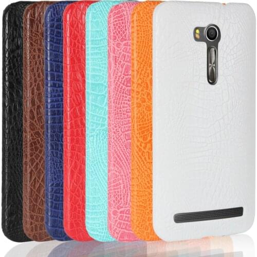 Luxury Crocodile Skin Back Phone Case For ASUS ZenFone Go ZB551KL 5.5 inch Pu Leather Back Cover Case