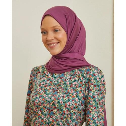 Şalland Combed Shawl Plum Color New Model Trend Stylish 2021 Women Hijab Scarf Scarf Shawl Four Seasons Comfortable Flexible Fabric Practical Use Clothing Accessory Muslim Hijab Women Headband Combed Cotton Shawl-10