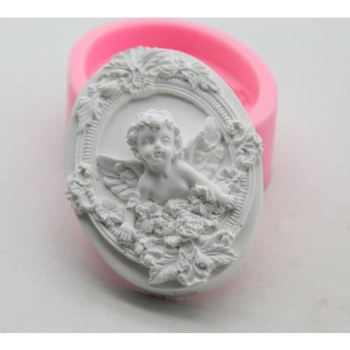 DIY Silicone Fondant Cake Cute Angel Cupid Soap Making Tools Chocolate Candly Clay Resin Mold Aromatherapy Decorating Crafts