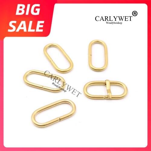 CARLYWET 18 20 22mm Top Quality Gold Silver Replacement Zulu Rings Loops Circles for Nylon Watch Band Strap Belt For Nato