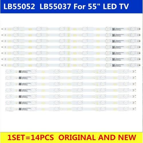 LED Backlight strip 12 lamp For Philips 55"TV LB55037 55PUH6400/88 55PUK6400/12 TPT550J1-QVN03.U 55PUX6400 LB55043 LB55052 E556