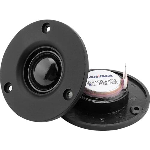 AIYIMA 2Pcs 3Inch Hifi Fever Tweeter Speaker Driver 4Ohm 6Ohm 25 Core Silk Film Treble Column Loudspeaker For Home Theater DIY