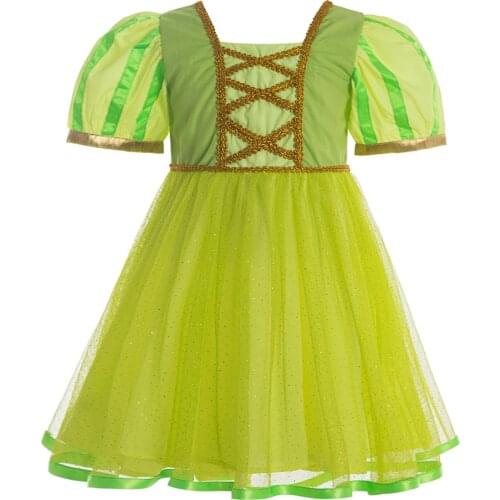 Tinkerbell costume Tinkerbell tutu Halloween costume Princess dresses Green dress for girls toddler baby birthday outfits