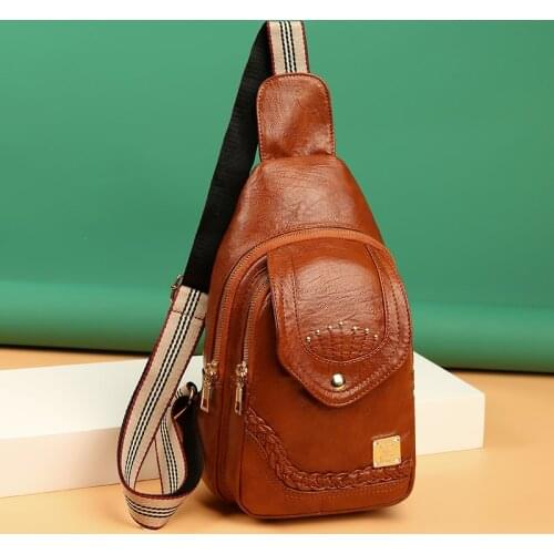 Women Bags Cross Chest Bags for Women Designer Chest Bag Casual Crossbody Bag Small Bags for Girls Pu Leather Messenger Bag 2021