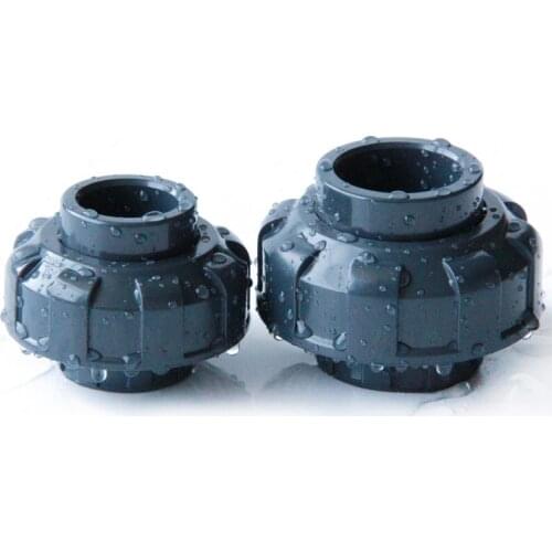 1pcs I.D.63mm 75mm 90mm 110mm UPVC Union Pipe Fittings Coupler PVC Connector For Garden Irrigation Hydroponic System
