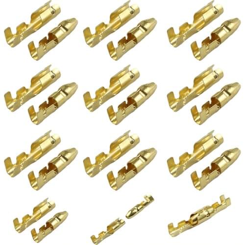10/20/50sets 4.0 bullet terminal car electrical wire connector diameter 4mm pin set Female + Male + Case Cold press terminal