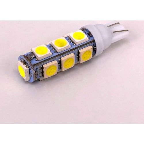 1000 pcs/lot T10 194 168 192 W5W 13 SMD 5050 led Car reading door Light Automobile Instrument Lamp Wedge Interior clearance Bulb