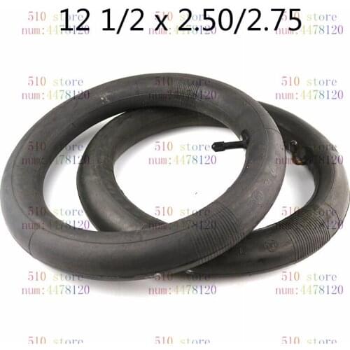 2pcs 12 1/2X2.50 2.75"butyl inner tube pocket Bike Scooter Moped 49CC Rear/front Tire Innertube 12 1/2X2.50/2.75