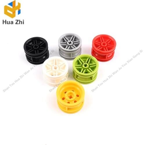 Building Blocks Parts 56145 4PCS Wheel 30.4 x 20 without Pinholes, with Reinforced Rim LEGOING MOCS Education