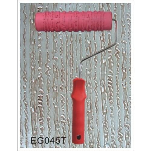 7" Rubber Roller Embossed Texture Pattern Paint Roller Home Decoration Paint Brush Background Wall Tool 7 Inch