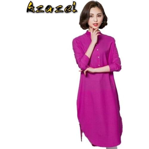 Azazel New Women Blouses 2020 Fashion Long Sleeve Round neck Office Casual Shirt Muslim Casual Tops Blusas Femininas One size