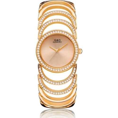 Watch For 2019 Luxury Brand New Steel Strap Analog Womens Quartz Watch Rhinestone Ladies Clock Simple Dress Gfit Montre Femme