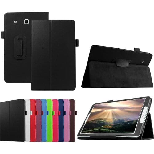 TabE 9.6 SM-T561 T560 T567 Case Cover For Samsung Galaxy Tab E 9.6"T560 Smart PU Leather Folio Stand Folding Stand Stylus Holder