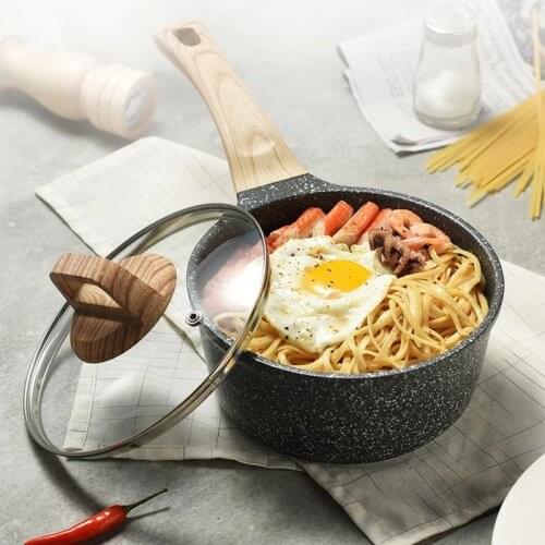 Porridge Ramen Soup Steam Non Stick Pot Clay Pot For Cooking Maker Breakfast Pot Mini Cook Japanese Korean Kitchen Cookware Pan