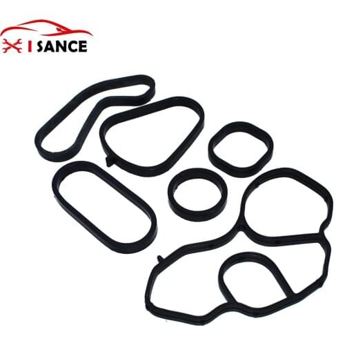 Oil Cooler Seal AND Filter Housing Gasket Set 11427557009 For 2007-2016 Mini Cooper 1.6L 1598CC l4 GAS,1.5L 1499CC l3 GAS