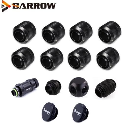 BARROW use for ID10/OD13mm / ID10/OD16mm Soft Pipes 3/8''ID + 5/8"OD Soft Tube G1/4'' Hose Fittings