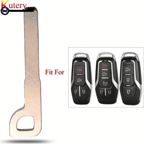 Kutery Remote Car Key Uncut Insert Blade Blank For Ford Edge Explorer Fusion 2015 2016 2017 M3N-A2C31243300 Without Key Shell