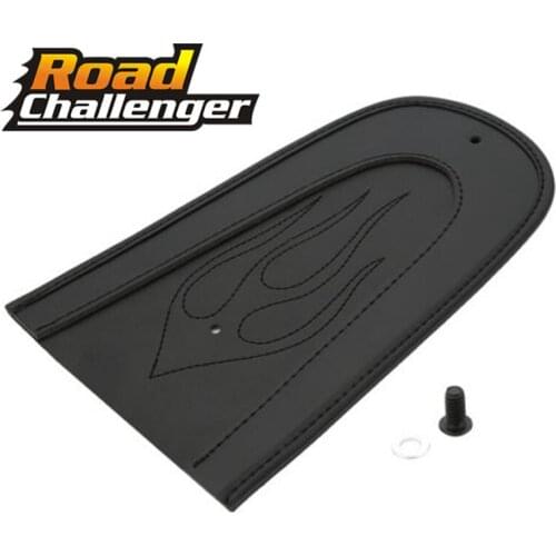 Motorcycle Parts Black Leather Flame Rear Fender Bib For Harley Sportster Solo Seat XL 883 1200 04-16